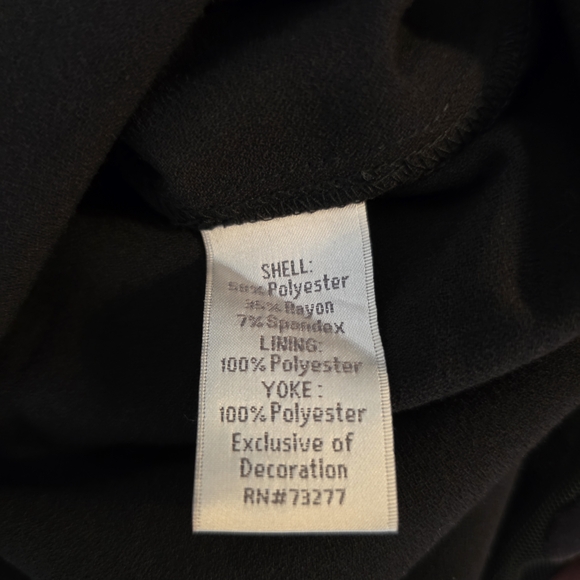 *NWT* LC Lauren Conrad Black Sheath Mini Dress Crew Neck Sleeveless. Sz 12 - Picture 7 of 7